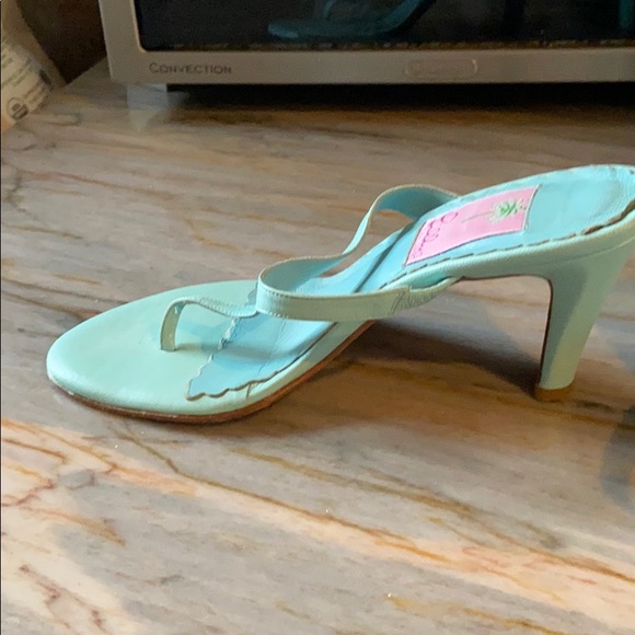 Lilly Pulitzer Turquoise high heel sandals - Picture 2 of 4